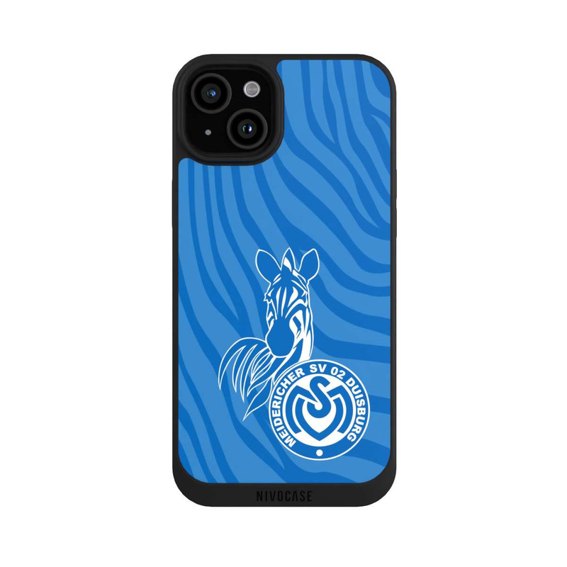 iPhone 15 Plus NIVOpure Zebra Hellblau - MSV