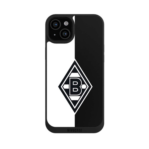 Apple iPhone 15 Plus NIVOpure Borussia Raute Schwarz-Weiss