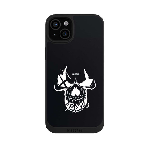Apple iPhone 15 Plus NIVOpure Schädel Schwarz/Weiß