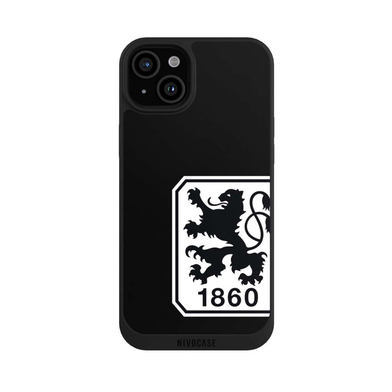 iPhone 15 Plus NIVOpure TSV 1860 Schwarz Logo Groß