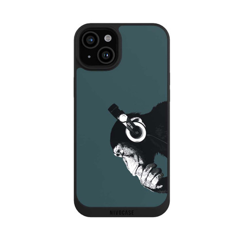 Apple iPhone 15 Plus NIVOpure Denkender Affe Blau