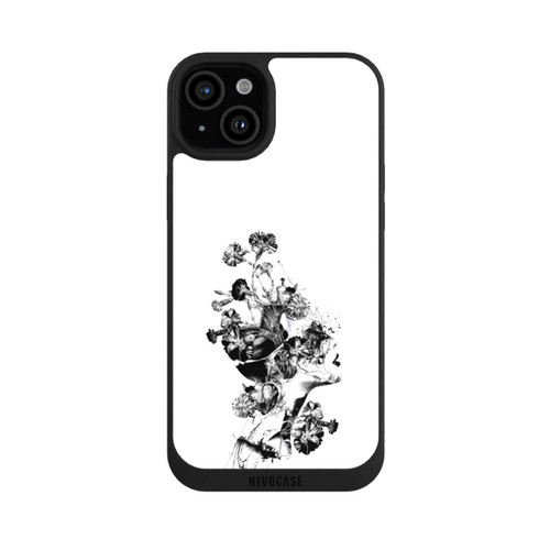 Apple iPhone 15 Plus NIVOpure Brisé Noir/Blanc