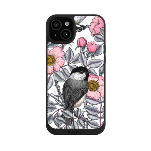 Apple iPhone 15 Plus NIVOpure Chickadees and Wild Rose