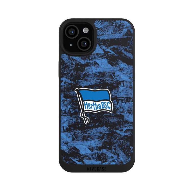 iPhone 15 Plus NIVOpure Hertha BSC Logo | Grunge 