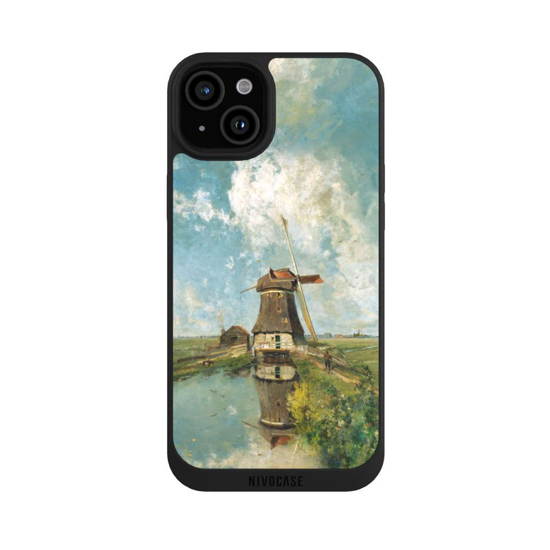 iPhone 15 Plus NIVOpure A Windmill on a Polder Waterway