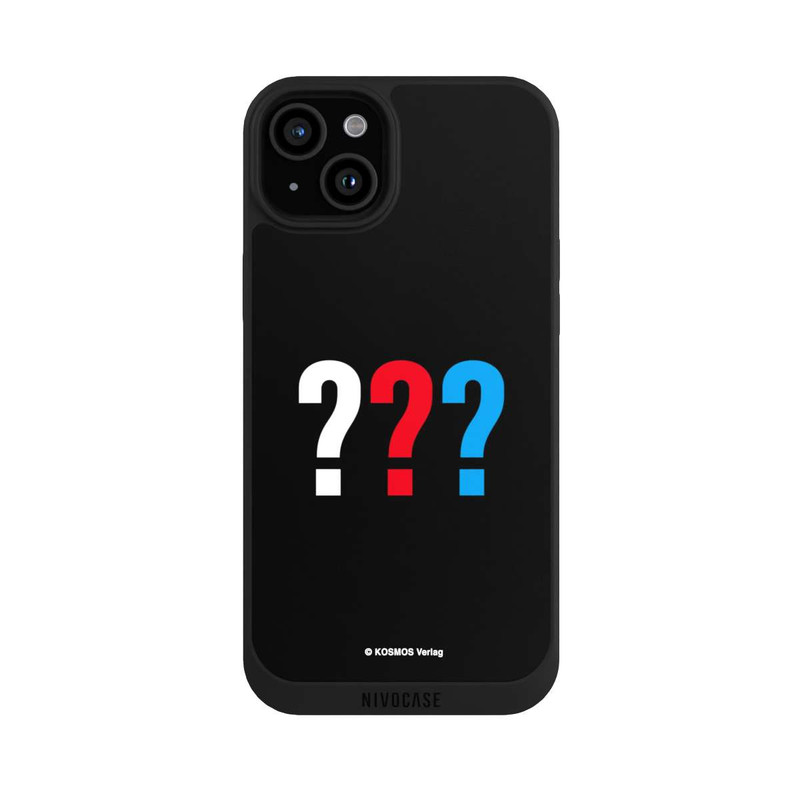 iPhone 15 Plus NIVOpure Drei Fragezeichen Logo