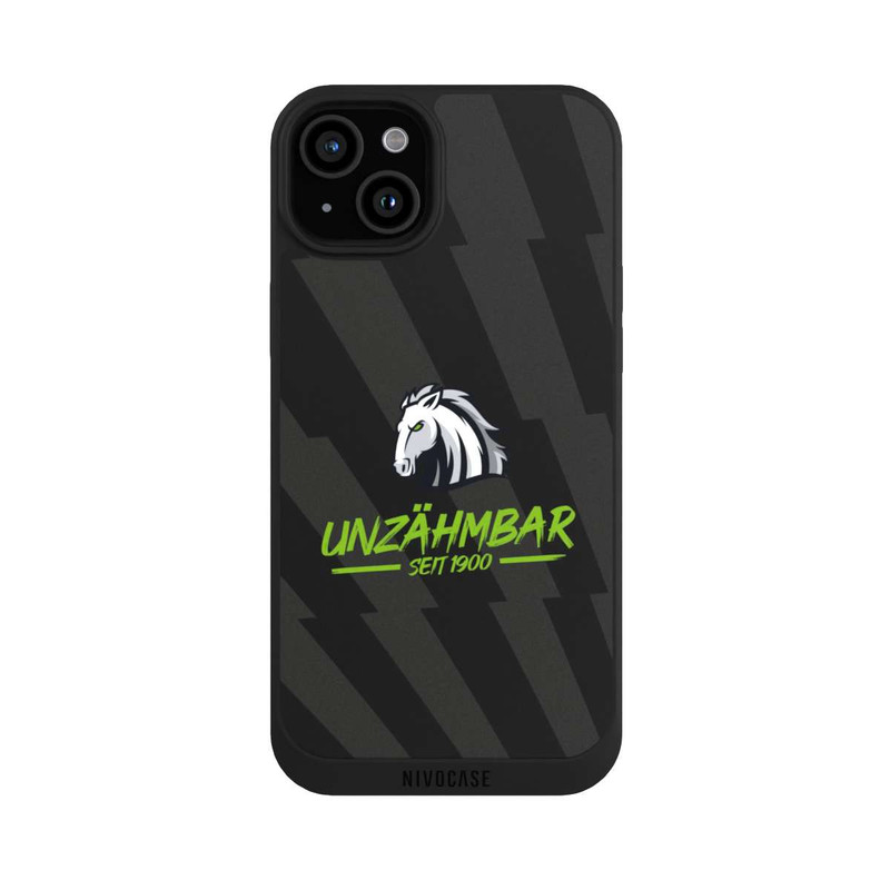 iPhone 15 Plus NIVOpure Borussia Schriftzug Unzähmbar