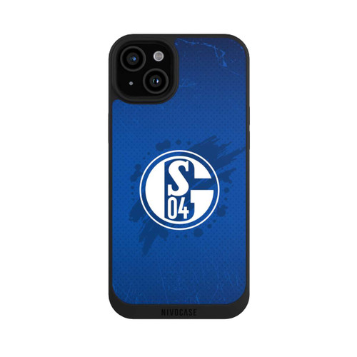 Apple iPhone 15 Plus NIVOpure Schalke 04 Farbe Fleck Blau