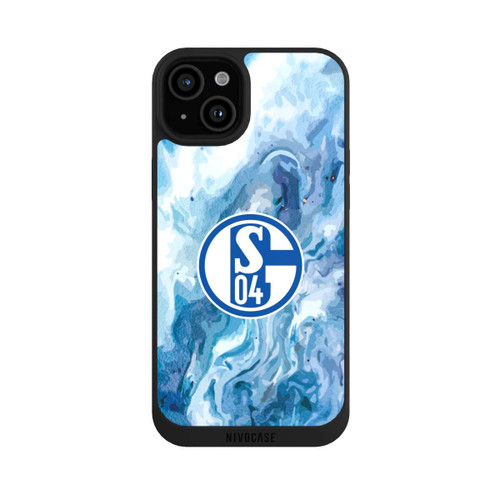Apple iPhone 15 Plus NIVOpure Schalke 04 Flüssig Blau