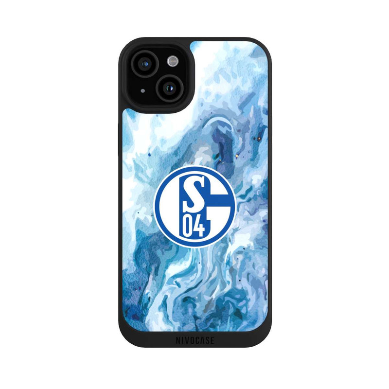 iPhone 15 Plus NIVOpure Schalke 04 Flüssig Blau