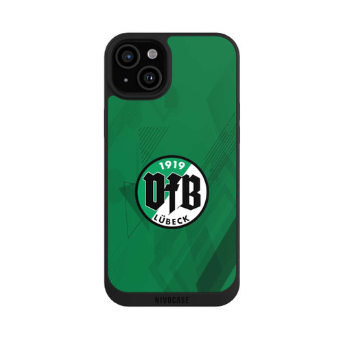 Apple iPhone 15 Plus NIVOpure VfB Lübeck Grüne Grafikelemente