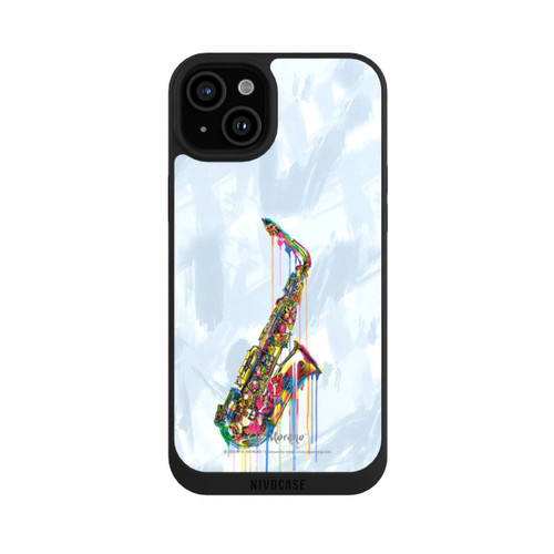 Apple iPhone 15 Plus NIVOpure Saxophone Art By P.D. Moreno