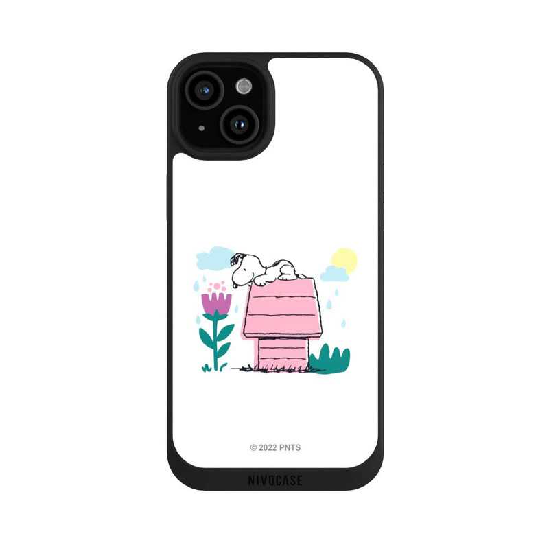 iPhone 15 Plus NIVOpure Snoopy Hundehütte Frühling