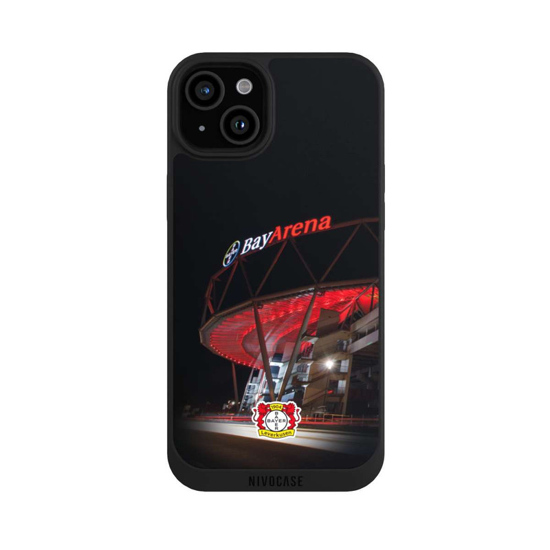 iPhone 15 Plus NIVOpure BayArena Nacht Logo