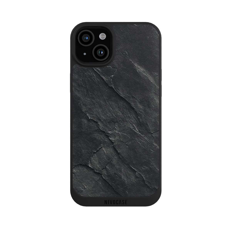 iPhone 15 Plus NIVOpure Dark Grey Slate Look