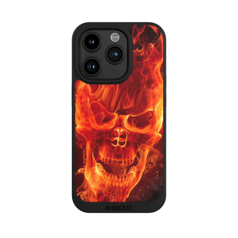 iPhone 15 Pro NIVOpure Crâne en Feu