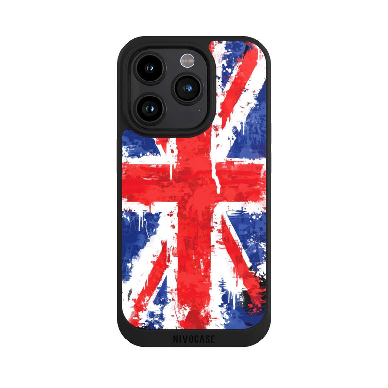 iPhone 15 Pro NIVOpure Union Jack Gouttes