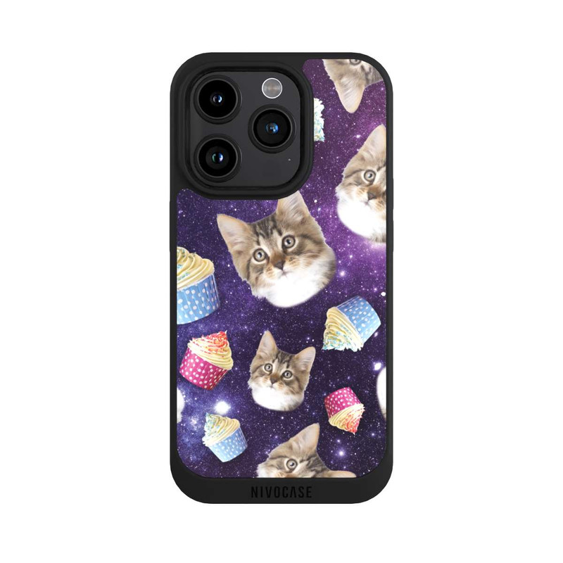 iPhone 15 Pro NIVOpure Crazy Galaxy Space Cats