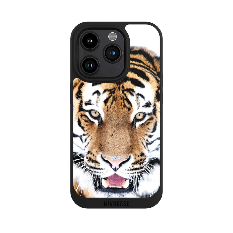 iPhone 15 Pro NIVOpure Tigre gros plan