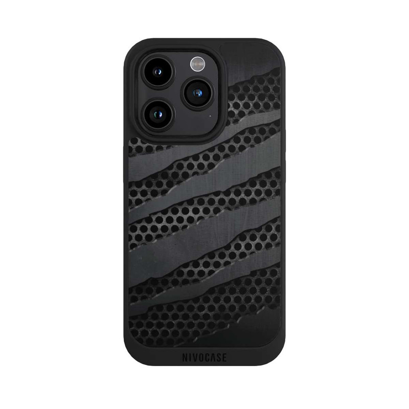 iPhone 15 Pro NIVOpure Grey Metal Scratches