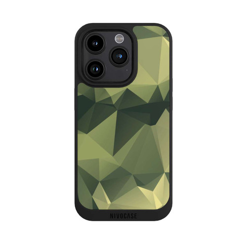 Apple iPhone 15 Pro NIVOpure Polygonales Camouflage