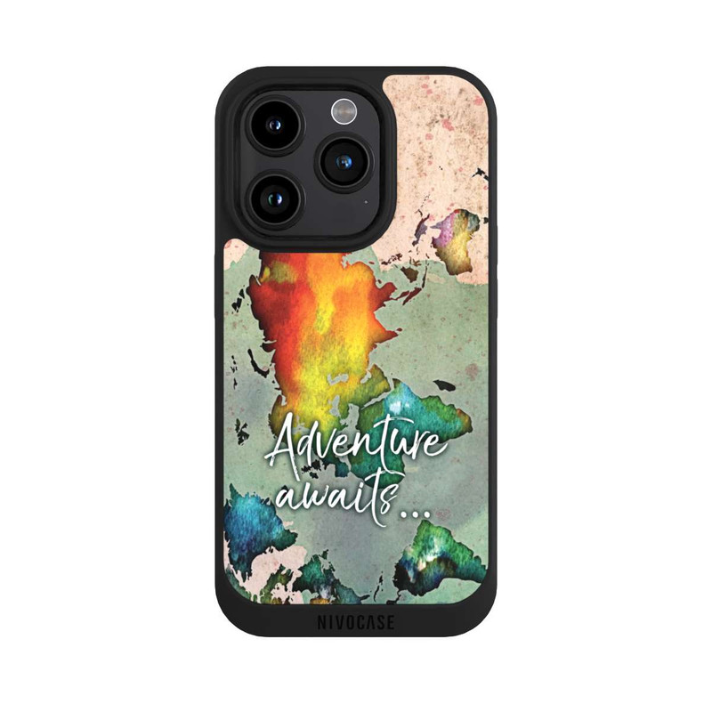 iPhone 15 Pro NIVOpure Bunte Weltkarte