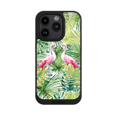 Apple iPhone 15 Pro NIVOpure Palmen Flamingo