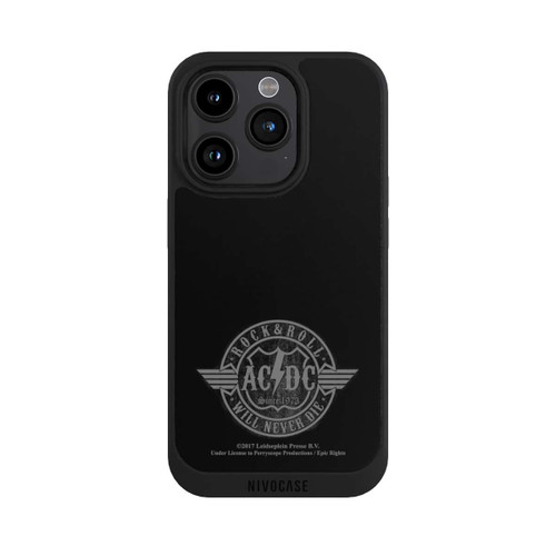 Apple iPhone 15 Pro NIVOpure ACDC Rock and Roll Grau