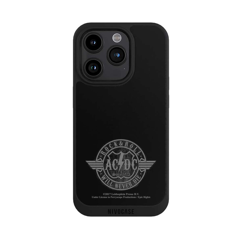 iPhone 15 Pro NIVOpure ACDC Rock and Roll Gris