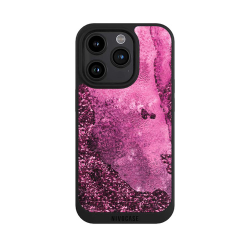 Apple iPhone 15 Pro NIVOpure Pink Glitter Marble 2