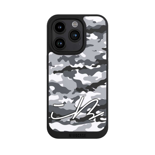 Apple iPhone 15 Pro NIVOpure Camo Grau iBlali