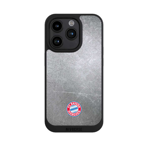 Apple iPhone 15 Pro NIVOpure Klassisches FCB Logo Klein - Bunt auf Metalllook