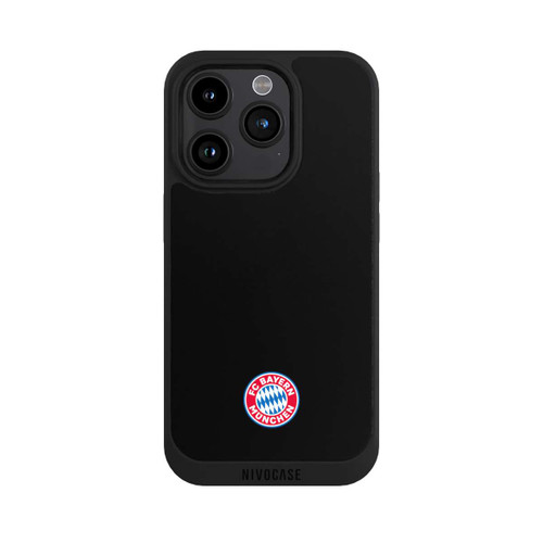 Apple iPhone 15 Pro NIVOpure Klassisches FCB Logo Klein - Bunt auf Schwarz
