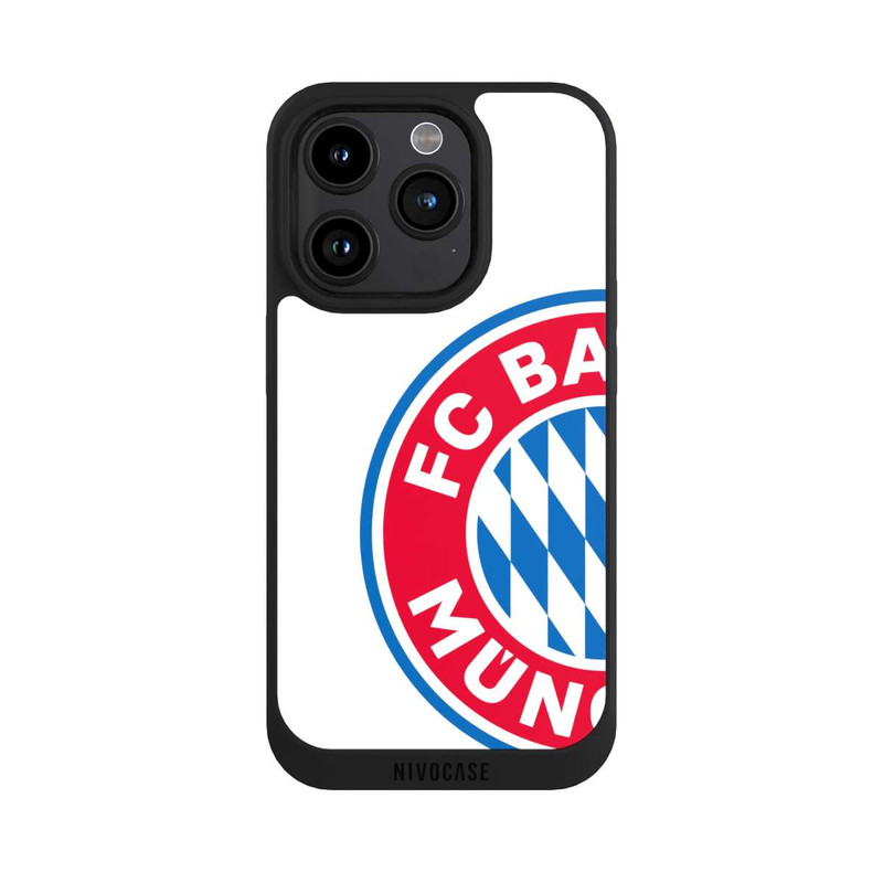 iPhone 15 Pro NIVOpure Großes FCB Logo Weiß