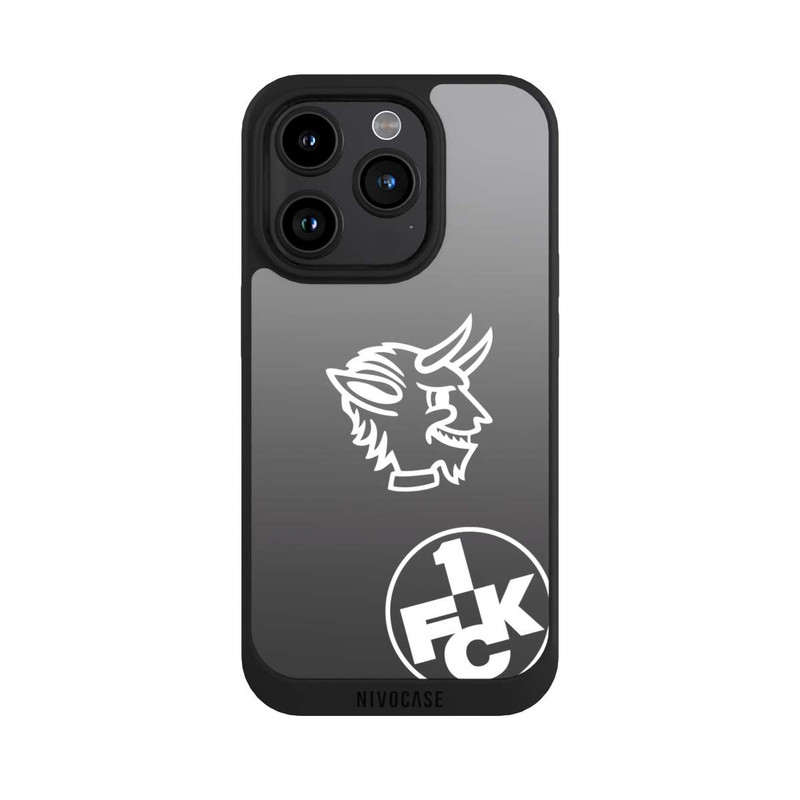 iPhone 15 Pro NIVOpure Teufelskopf FCK auf Schwarz