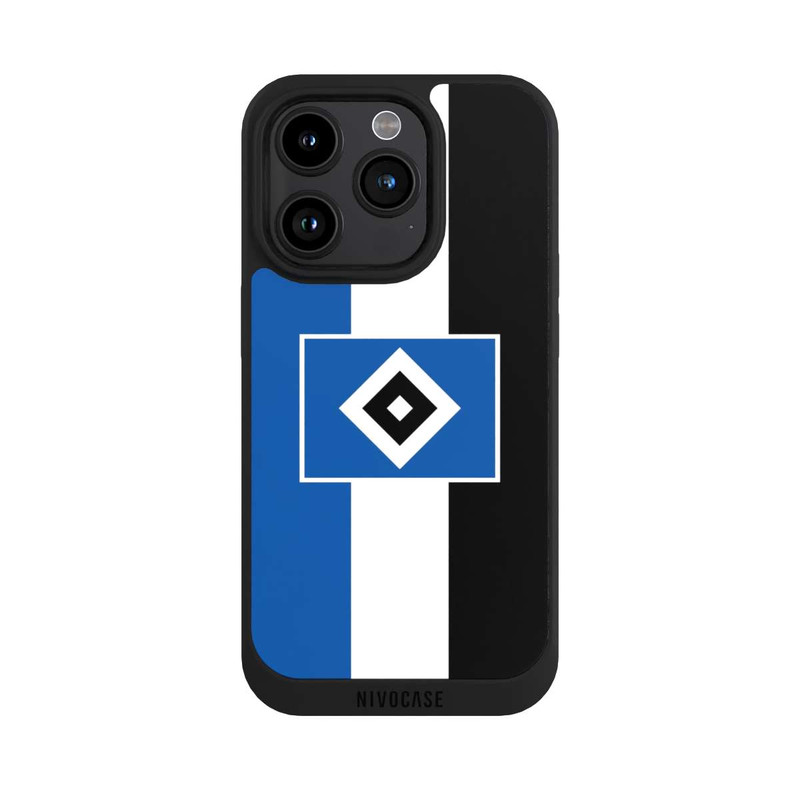 iPhone 15 Pro NIVOpure HSV rayures - bleu-blanc-noir