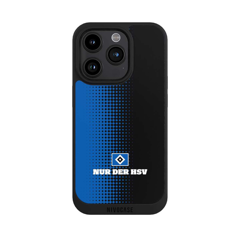 iPhone 15 Pro NIVOpure Nur der HSV - Rautenraster Schwarz