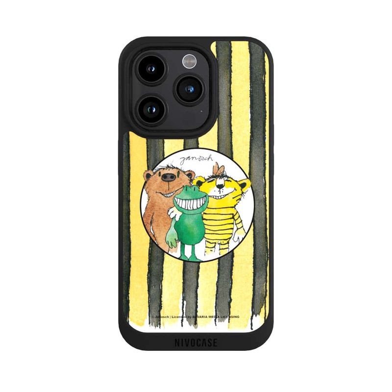 iPhone 15 Pro NIVOpure Petit Tigre et Petit Ours avec Rayures