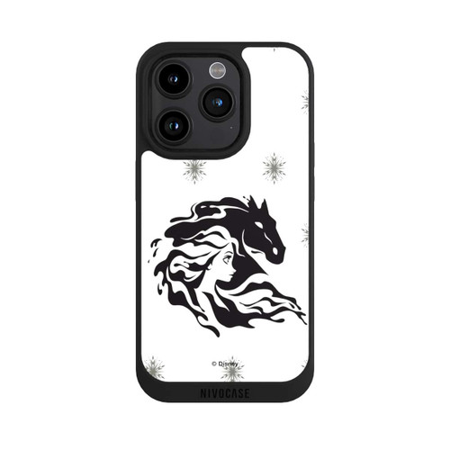 Apple iPhone 15 Pro NIVOpure Elsa Nokk la Reine des Neiges 2 Noir et Blanc