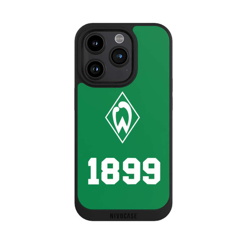 Apple iPhone 15 Pro NIVOpure 1899 Grün-Weiß Lebenslang Grün - Werder Bremen
