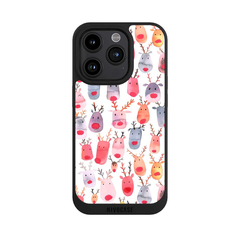 iPhone 15 Pro NIVOpure  Niedliches Rentieraquarell