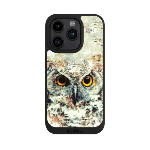 Apple iPhone 15 Pro NIVOpure Hibou aquarelle