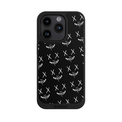 Apple iPhone 15 Pro NIVOpure Maskenmuster Schwarz