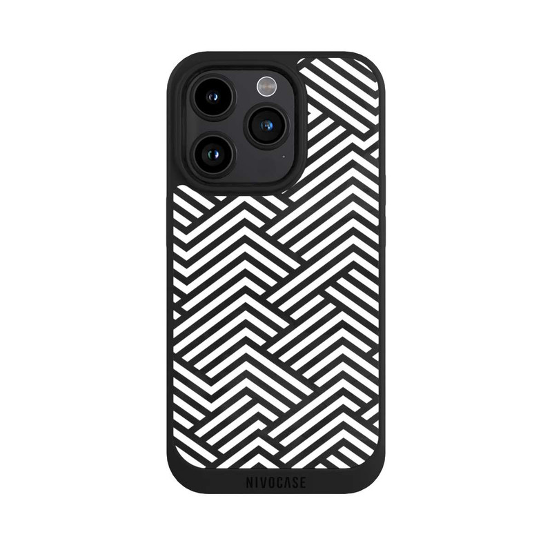 iPhone 15 Pro NIVOpure Black and White ZigZag