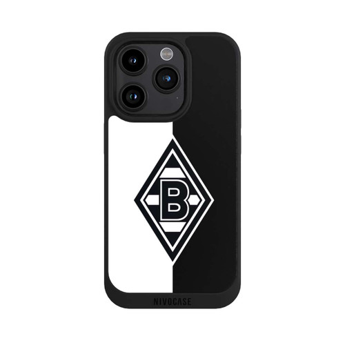 Apple iPhone 15 Pro NIVOpure Borussia Raute Schwarz-Weiss
