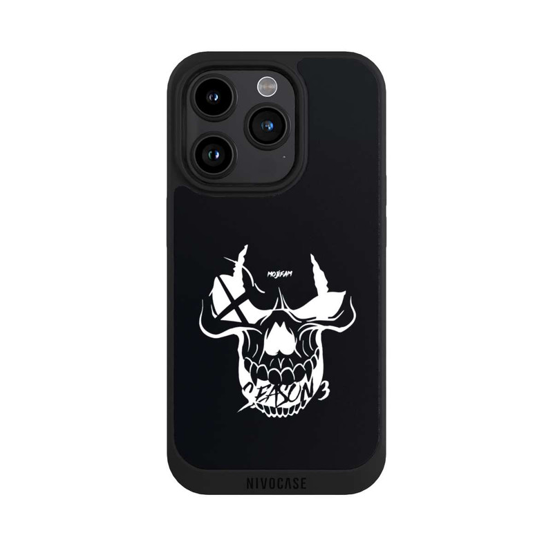 iPhone 15 Pro NIVOpure Crâne noir/blanc