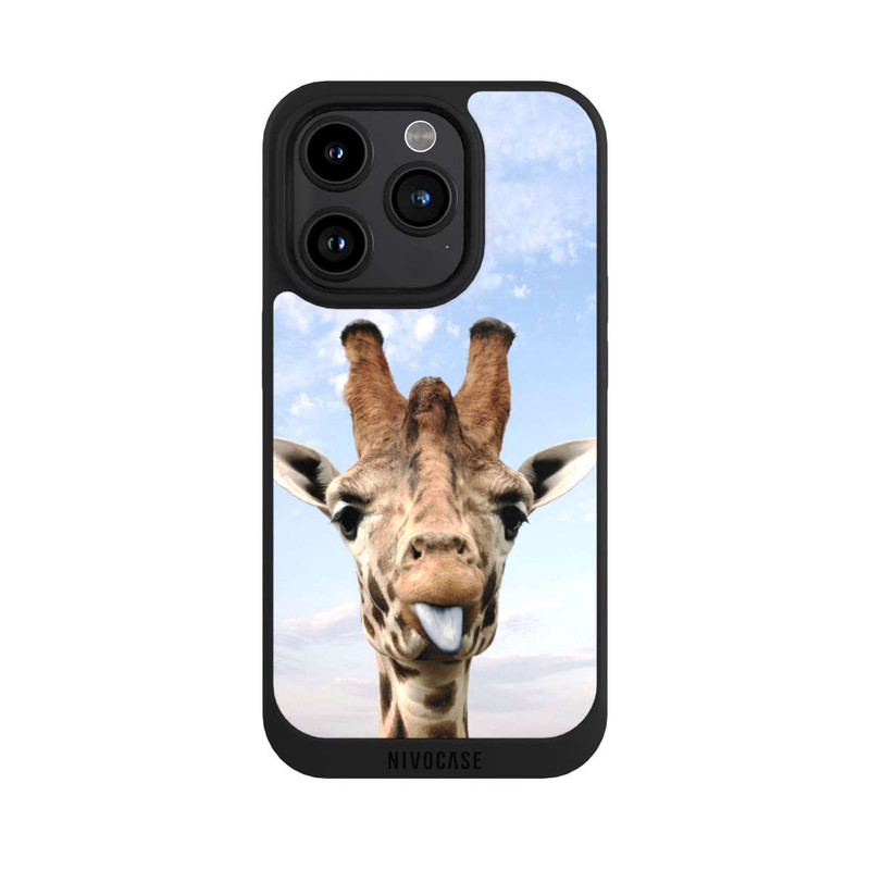 iPhone 15 Pro NIVOpure Girafe sur la route