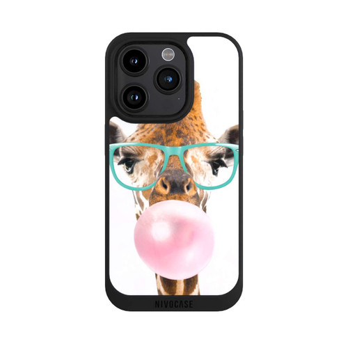 Apple iPhone 15 Pro NIVOpure Giraffe mit Kaugummi