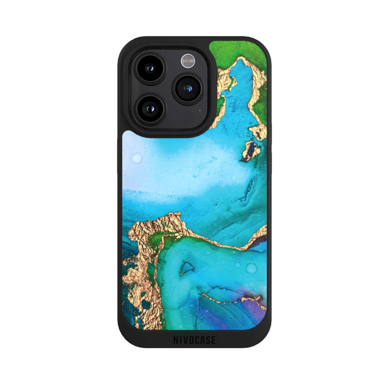 iPhone 15 Pro NIVOpure Colourfull Marble Glitterlook
