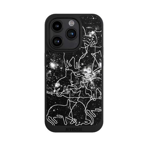 Apple iPhone 15 Pro NIVOpure Sternennacht-Katzen